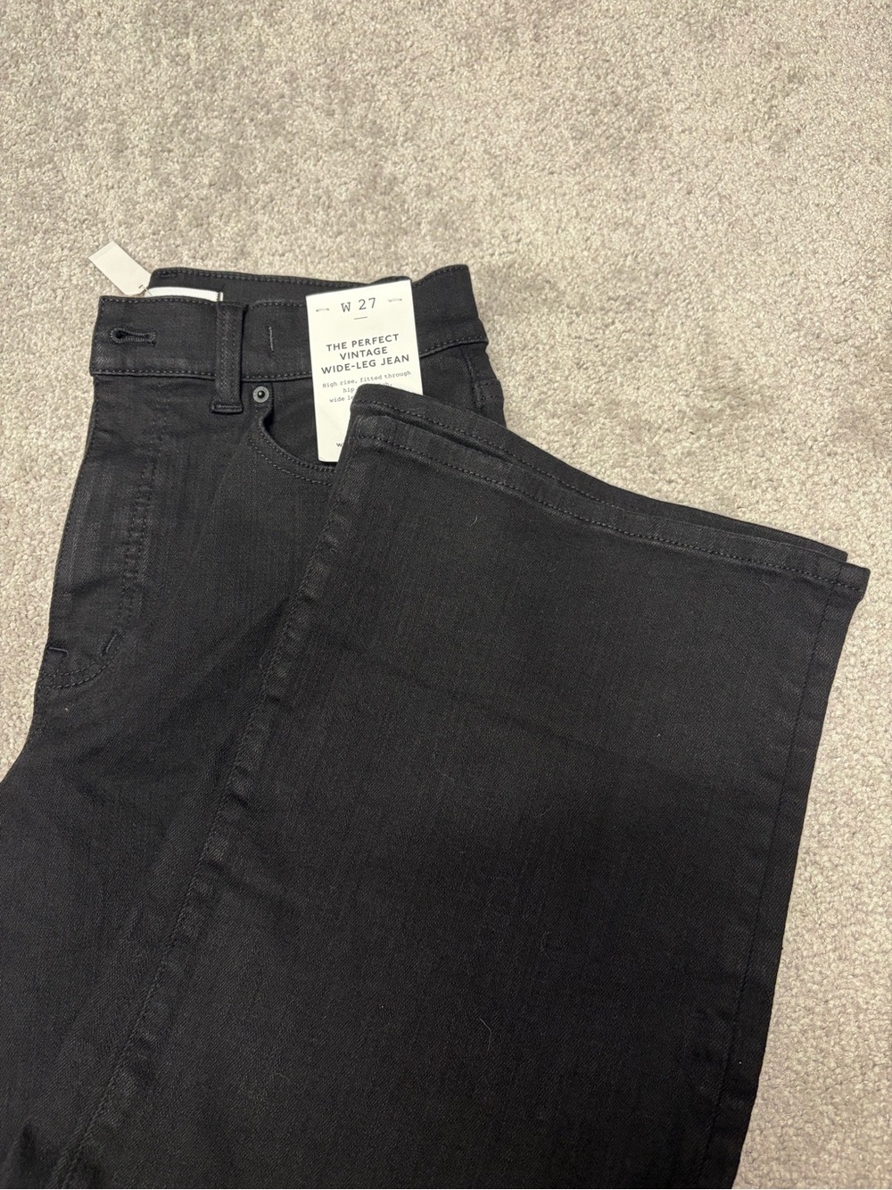 Madewell Black Wide-Leg woMen’s Jeans - The Perfect Vintage Wide-Leg
